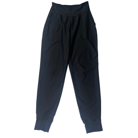 Old Navy Pants - Old Navy Active Powersoft High Rise Jogger Leggings Black Large Pockets
